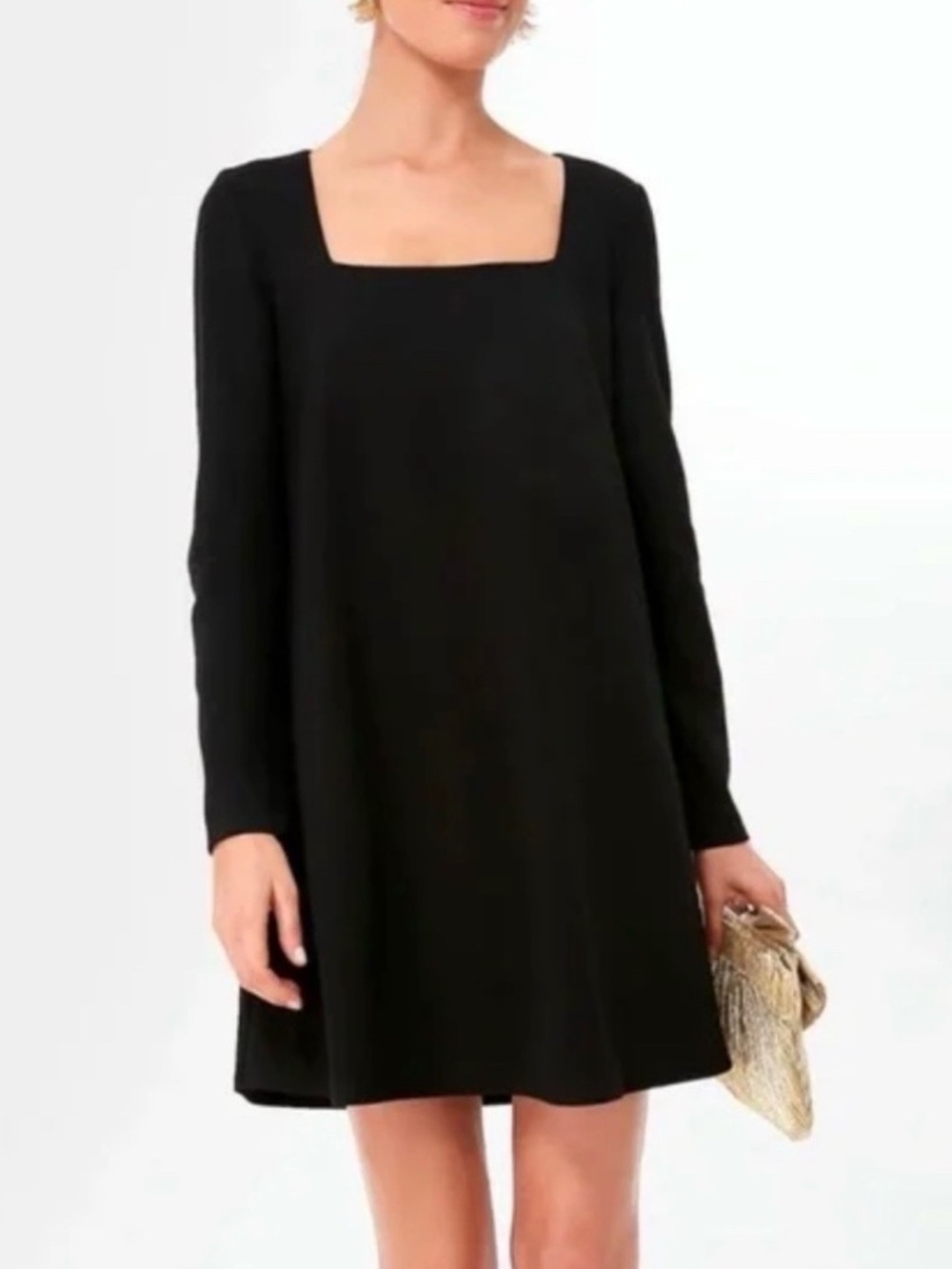 Tuckernuck Black Middleton Square Neck Dress